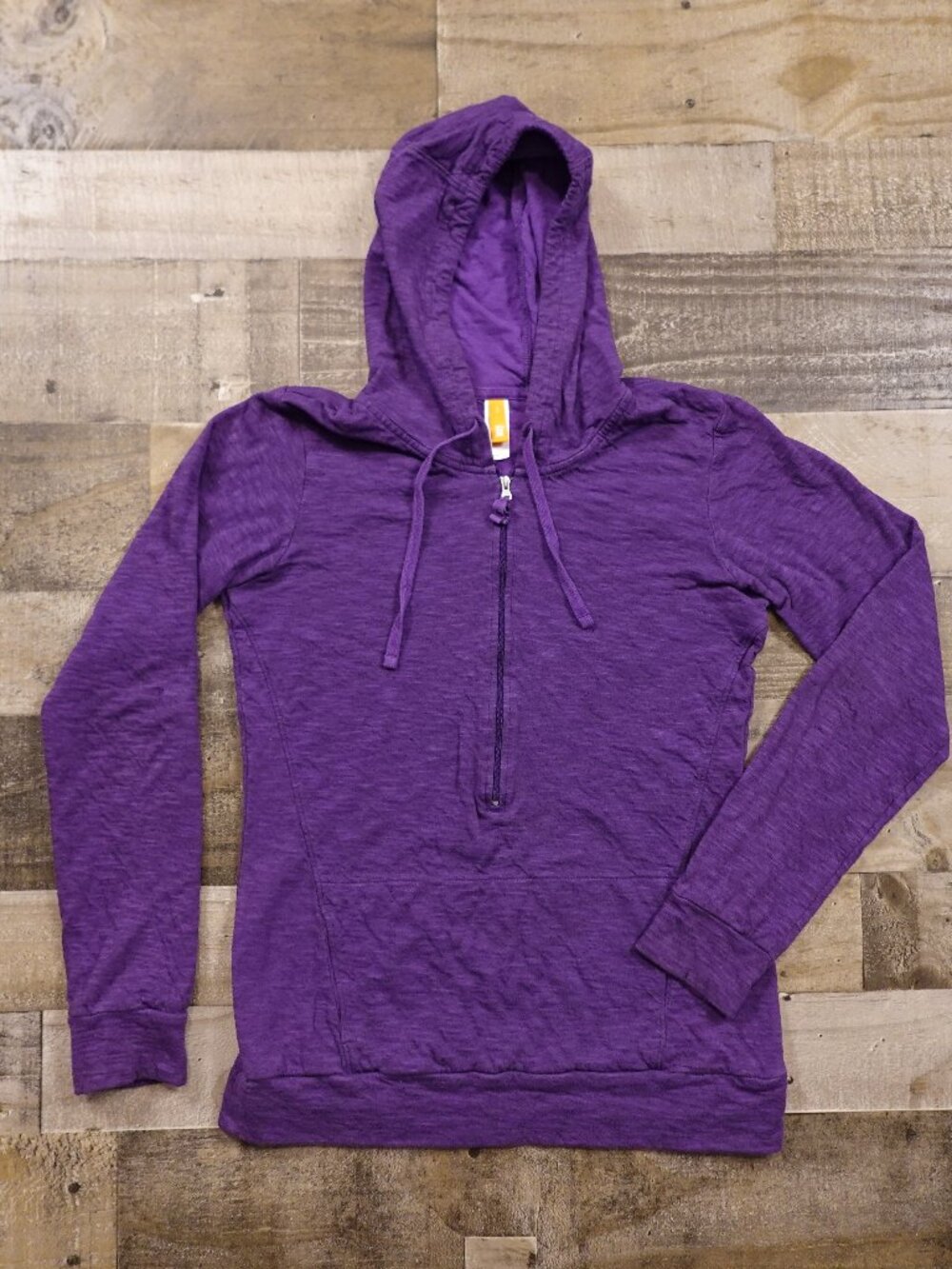 Lucy Half Zip Hoodie Women’s Small Purple Athletic Thumbhole‎ Pullover